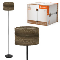 Lampa Stojąca Podłogowa Oprawa Oświetleniowa Dekoracyjna Tekturowa E27 Brązowa LEDVANCE