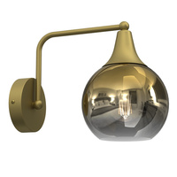 Lampa Ścienna Kinkiet MONTE Złota 1xE27 Milagro