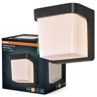 Kinkiet Ogrodowy Lampa Elewacyjna Zewnętrzna LED 11W 550lm 3000K Ciepła Szary IP65 Endura Osram