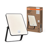 Naświetlacz LED Reflektor Zewnętrzny Lampa LED z Czujnikiem Ruchu i Zmierzchu 20W 4000K Neutralna Czarny Floodlight Osram