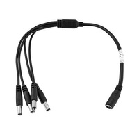 Złącze LED GNIAZDO 2.1/5.5mm - 4 x WTYK 2.1/5.5mm Z PRZEWODEM