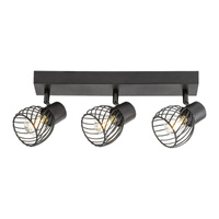 Kinkiet Ścienny Lampa LED Sufitowa Reflektor Punktowy E14 Czarny Industrialny Aberama Rabalux