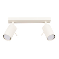 Lampa Sufitowa Reflektor Tuba Spot 2x GU10 Beżowa Ring Bittersweet Shimmer SL.1495 Sollux