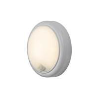 Lampa Ogrodowa Zewnętrzna Kinkiet Elewacyjny LED 15W 1500lm 4000K IP54 z Czujnikiem Ruchu i Zmierzchu Biały Nowoczesny Hitura Rabalux