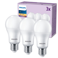 3x Żarówka LED E27 A65 13W = 100W 1521lm 2700K Ciepła 150° EC Multipack Philips