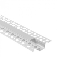 Profil Aluminiowy LED do Płyt GK Gipsowych REGIPS Wpuszczany Podtynkowy Biały 1m z Kloszem Mroźnym do Taśm LED + Zaślepki seria GP Ecolight