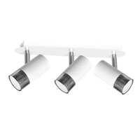 Lampa Sufitowa DANI Biała Chrom 3xGU10 Milagro