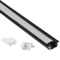 Profil Aluminiowy Osłona do Taśm Pasków LED Czarna Sanico Goldlux