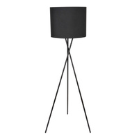 Lampa Podłogowa Oprawa Stojąca E27 Czarna Tekla Sanico Goldlux