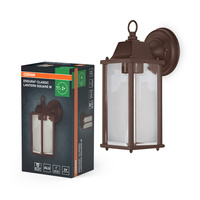 Kinkiet Ogrodowy Lampa Elewacyjna Zewnętrzna Latarnia E27 Brązowy IP43 Endura Osram