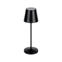 Lampka Biurkowa Stołowa Szkolna Biurowa Nocna Regulowana LED 1.2W 165lm 3000K Ciepła Czarna IP54 Akumulatorowa Inita Kanlux