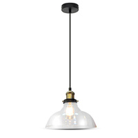 Lampa Wisząca Oprawa E27 Szklany klosz przezroczysty VT-7210 V-TAC