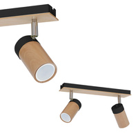 Lampa Sufitowa BARON Czarna 2xGU10 Milagro