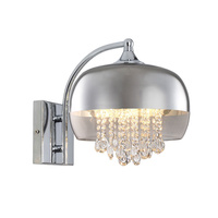 Kinkiet Lampa ścienna LUNA 1x E14 IP20 Metal i szkło Milagro Kryształki Styl glamour