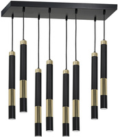 Lampa wisząca czarno-złota MiLAGRO DALLAS + 5xGU10