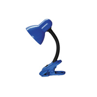 Lampa Stołowa Biurkowa Nocna Klips E27 Niebieski Klasyczny Dennis 4260 Rabalux