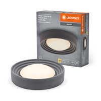 Lampa Plafon LED Sufitowa Ozdobna Betonowa Ściemnialna 18W 3000K Ciepła Szara LEDVANCE
