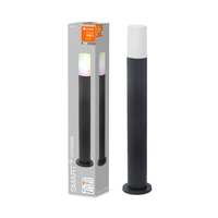Lampa Ogrodowa LED Słupek Zewnętrzny Stojący 10W 380lm 3000K Ciepła RGBW Ściemnialna 80cm IP44 Szary SMART+ WiFi Pipe Ledvance