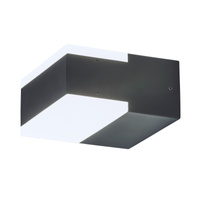 Lampa Ogrodowa Zewnętrzna Kinkiet Elewacyjny LED 8.5W 678lm 4000K IP54 Antracyt Nowoczesny Bona Rabalux