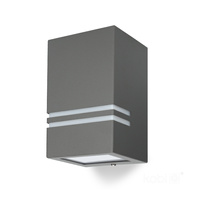 Lampa Ogrodowa Kinkiet Elewacyjny Zewnętrzny GU10 IP44 Szara Quazar Kobi