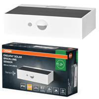 Kinkiet Solarny Ogrodowy Lampa Elewacyjna Zewnętrzna LED z Czujnikiem Ruchu i Zmierzchu 3W 300lm 3000K Ciepła Biały IP65 Endura Osram