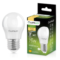 Żarówka LED E27 Kulka P45 10W = 75W 1100lm 3000K Ciepła 180° LUMILED