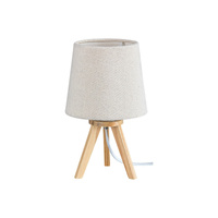 Lampa Stołowa Biurkowa Nocna E14 Brązowy Skandynawski Lychee Rabalux