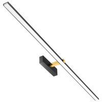 Lampa nad Lustro VENUS Kinkiet LED Łazienkowa 24W 1680lm Czarno-Złota 120cm