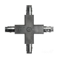 Łącznik do Szynoprzewodu 3-Obwodowy X Zewnętrzny Czarny Kobi