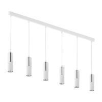 Lampa Wisząca Sufitowa ELIT WHITE Żyrandol Biało-Srebrna Nowoczesna 6xGU10 4358 TK Lighting