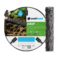 Wąż Ogrodowy 30m Kroplujący Pocący Nawadniający DRIP 1/2" CELLFAST