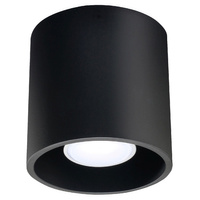 Lampa Sufitowa Oprawa Natynkowa GU10 SPOT TUBA Cylindryczna Czarna Nowoczesna Orbis Sollux