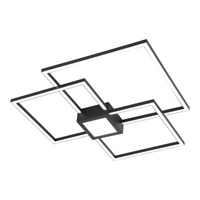 Lampa Sufitowa LED Natynkowa 38W Ściemnialna Czarny Nowoczesny Thabita Rabalux
