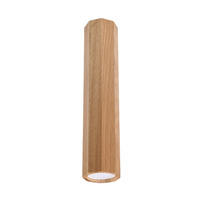 Lampa Sufitowa Oprawa Natynkowa SPOT TUBA Reflektor GU10 Ruchoma Geometryczna Brązowa Skandynawska Zeke Sollux
