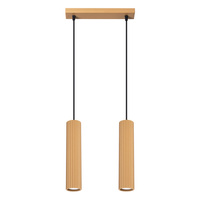 Lampa Wisząca Sufitowa Zwis Tuba Spot 2x GU10 Złota Karbon Deep Space SL.1555 Sollux