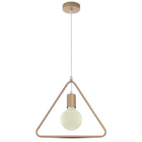 Lampa Wisząca Oprawa E27 Trójkąt Szampański złoty VT-7321 V-TAC