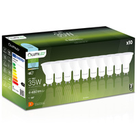 Zestaw 10x Żarówka LED GU10 5W = 35W 470lm 6500K Zimna 120° LUMILED