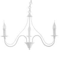 Lampa Sufitowa Wisząca Żyrandol 3x E14 Żyrandol Nieregularna Biała Nowoczesna Minerwa Sollux