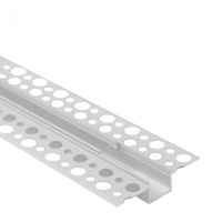 Profil Aluminiowy LED do Płyt GK Gipsowych REGIPS Wpuszczany Podtynkowy Biały 1m z Kloszem Przezroczystym do Taśm LED + Zaślepki seria GP Ecolight