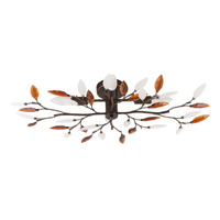 Lampa Sufitowa Żyrandol 4x E14 Brązowy Klasyczny Lilian Rabalux