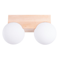 Lampa Sufitowa 2x G9 Naturalne Drewno BULBO Peach Puff SL.1683 Sollux