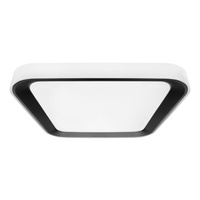 Plafon LED Lampa Sufitowa Natynkowa Czarny kwadratowy QUADRO 38W 40 cm CCT + Pilot Milagro