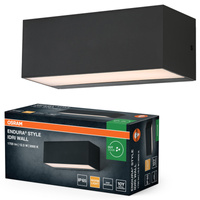 Kinkiet Ogrodowy Lampa Elewacyjna Zewnętrzna LED 12.5W 700lm 3000K Ciepła Szary IP65 Endura Osram