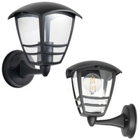 Lampa Ogrodowa Kinkiet Elewacyjny Zewnętrzny E27 IP54 Czarna Tevio Kobi
