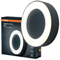 Kinkiet Ogrodowy Lampa Elewacyjna Zewnętrzna LED 13.5W 480lm 3000K Ciepła Szary IP54 Endura Osram