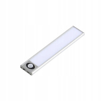 Lampka Podszafkowa LED Listwa Meblowa 1W 4500K 20cm z Czujnikiem Ruchu Srebrna