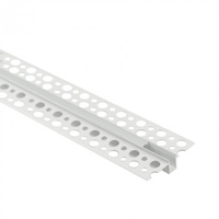 Profil Aluminiowy LED do Płyt GK Gipsowych REGIPS Wpuszczany Podtynkowy Biały 2m z Kloszem Mroźnym do Taśm LED + Zaślepki seria GPW Ecolight