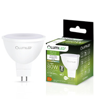 Żarówka LED GU5.3 Reflektor MR16 8W = 80W 720lm 4000K Neutralna 120° 12V LUMILED
