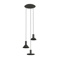 Lampa Sufitowa Wisząca 3x GU10 Czarna Nowoczesna HERMANOS 10905 Nowodvorski