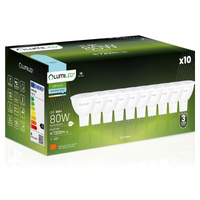 Zestaw 10x Żarówka LED GU5.3 MR16 8W = 80W 720lm 6500K Zimna 120° LUMILED